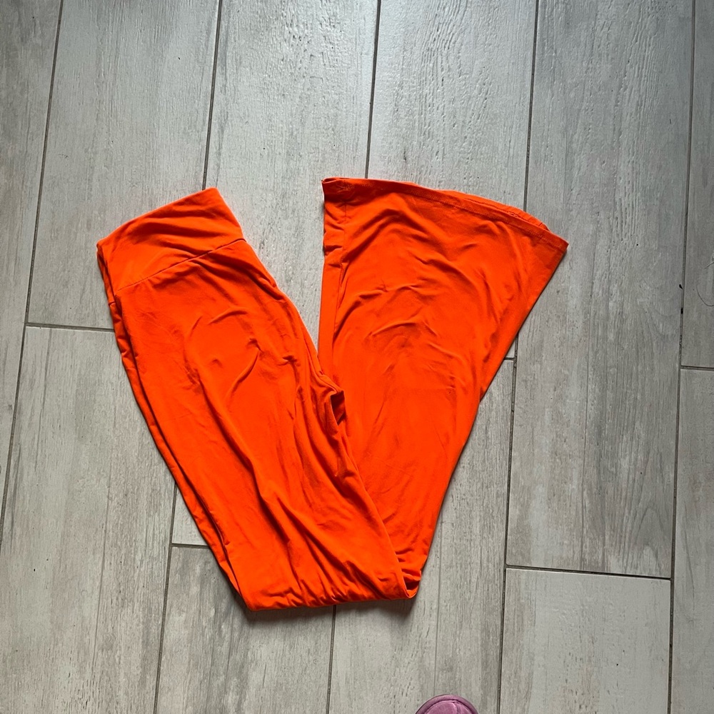 Orange Flare Pants